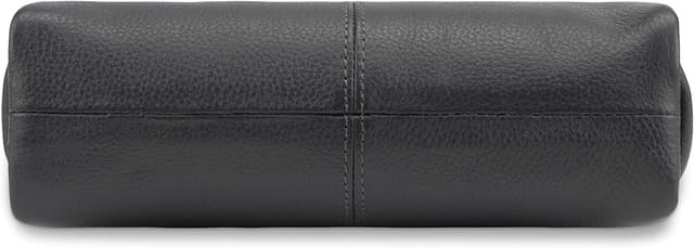 Thumbnail 6 de LEABAGS großes Leder-Federmäppchen aus Echtleder (Nappa) in Grau – mit Reißverschluss