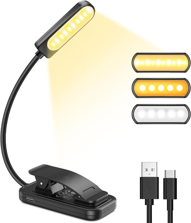 Detalle de GARITE Luz Lectura USB 10 LED 360°