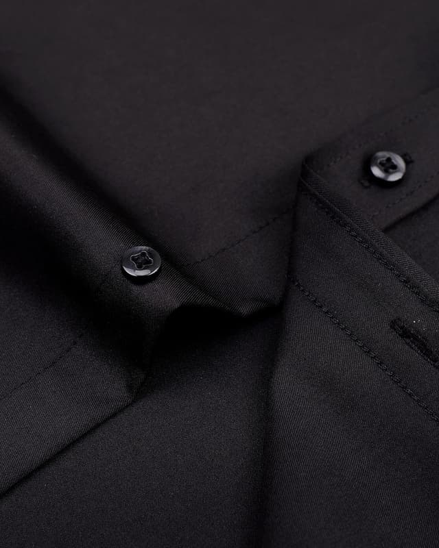 Detalle de siliteelon Herren Kurzarmhemd Casual Regular Fit bügelfrei/faltenfrei mit Tasche