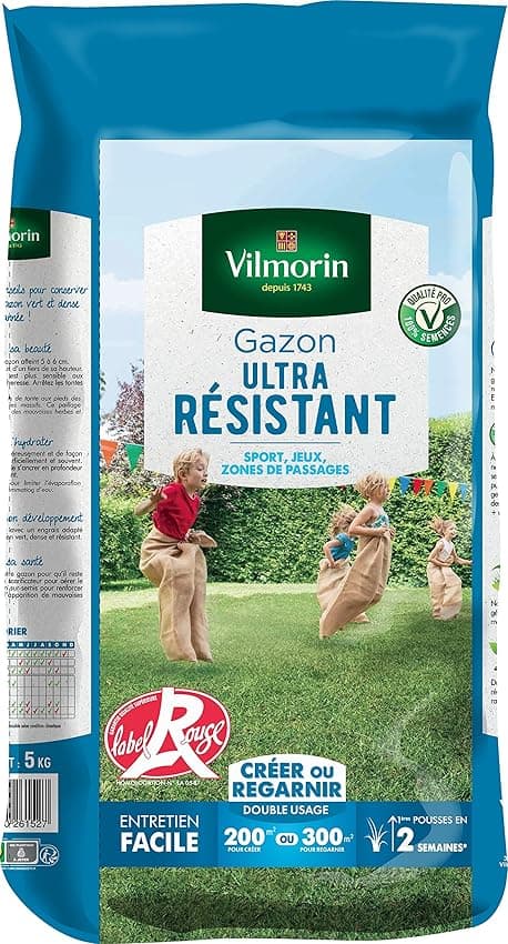 Imagen de Vilmorin 4462416 Césped Deportes y Juegos — 5 kg en OfertitasTOP