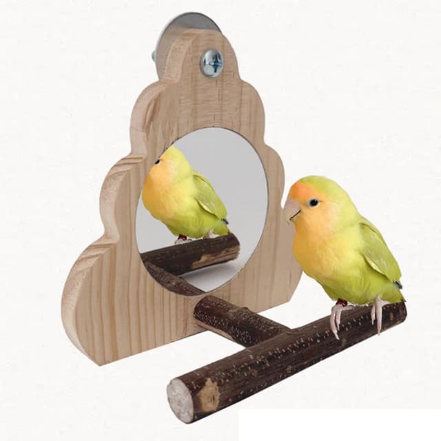 Imagen de ZYYRSS Small Bird Mirror Parrot Swing en OfertitasTOP