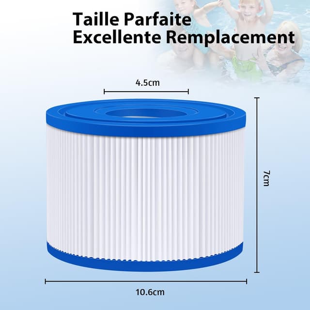 Thumbnail 1 de KGC S1 filtre spa 6 pièces 10,6cm