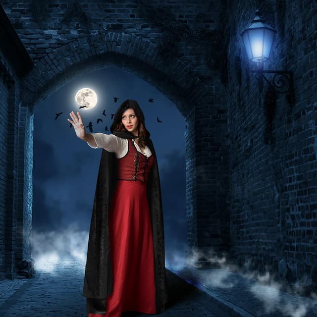 Thumbnail 5 de AOOWU Umhang mit Kapuze für Halloween