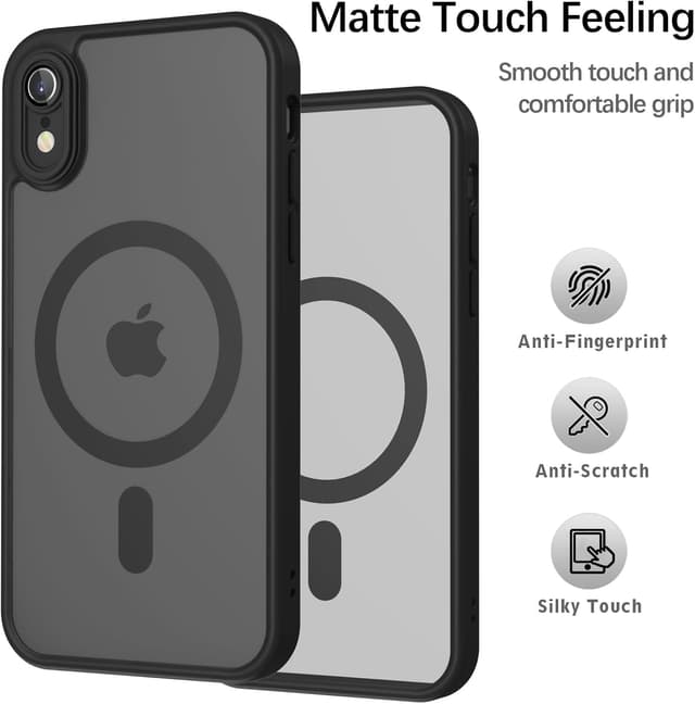 Detalle de YUANDMI MagSafe Hülle für iPhone XR – dünn, matt und mit Kameraschutz