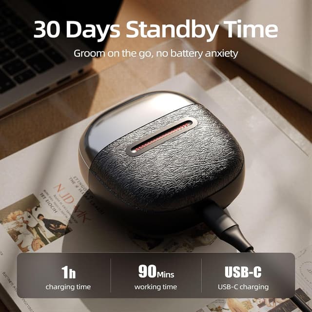 Thumbnail 5 de Mini Mens Electric Razor 90 Min Runtime — Foil Shaver 🪒