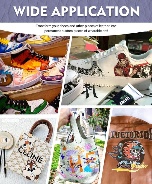 Thumbnail 5 de Colorful Acryl-Lederfarben-Set 36 Farben