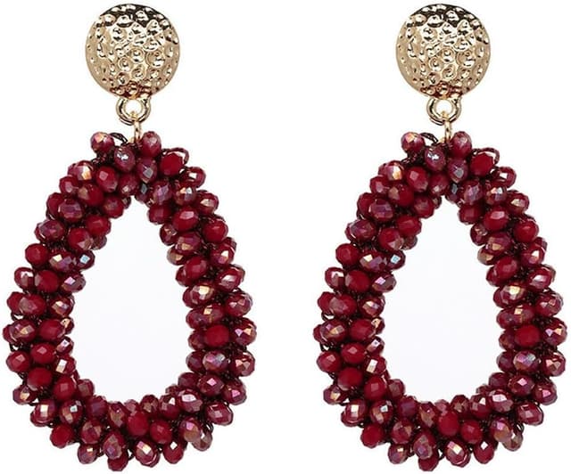 Detalle de Bohemian Ohrringe 14 g Kristallhänge für Damen