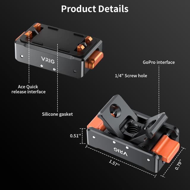 Detalle de VRIG AC-10 Magnetic Base für Insta 360 Ace Pro 2