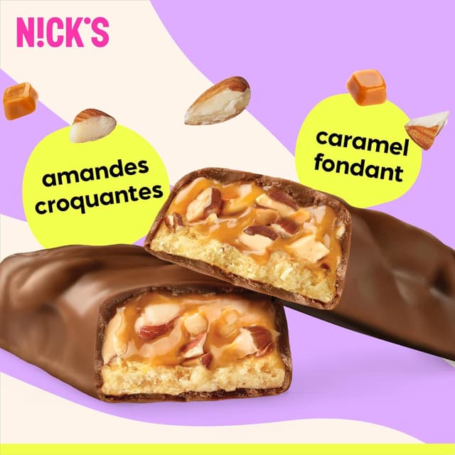 Thumbnail 4 de NICKS Barre protéinée amande caramel 201 kcal
