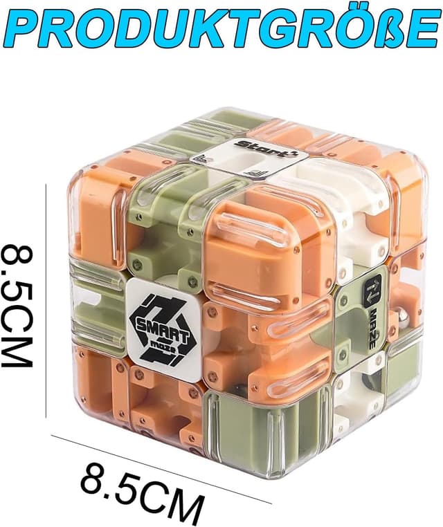 Thumbnail 5 de Large Zauberwürfel 3D Labyrinth Puzzle 8,5 cm