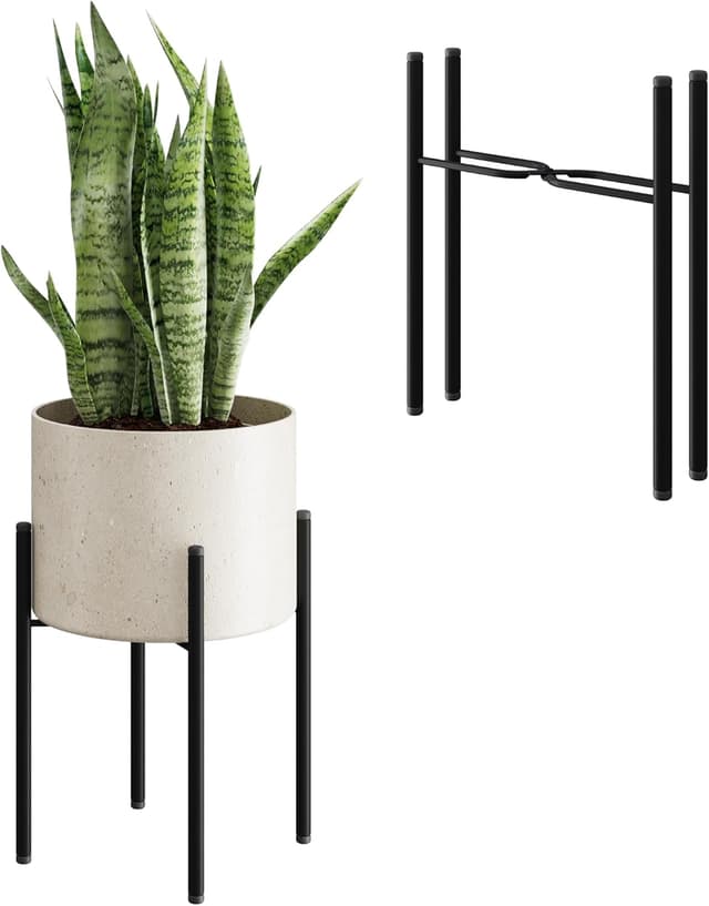 Detalle de Bamworld porta piante da interno/esterno regolabile in bambù per balcone (vaso non incluso)