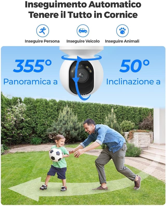 Detalle de Reolink E1 Outdoor telecamera PTZ 4K