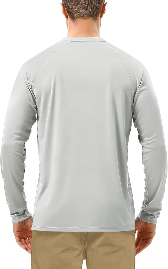 Detalle 2 de Roadbox Men’s UPF 50+ Long Sleeve UV Protection Rash Guard (Solar Sun Shirt)