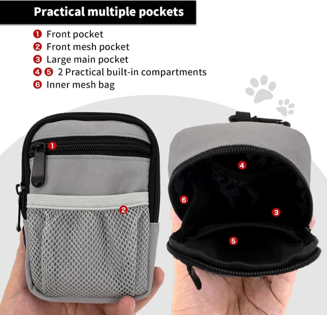 Thumbnail 4 de COOWONE Dog Treat Pouch 900D Oxford Cloth Small