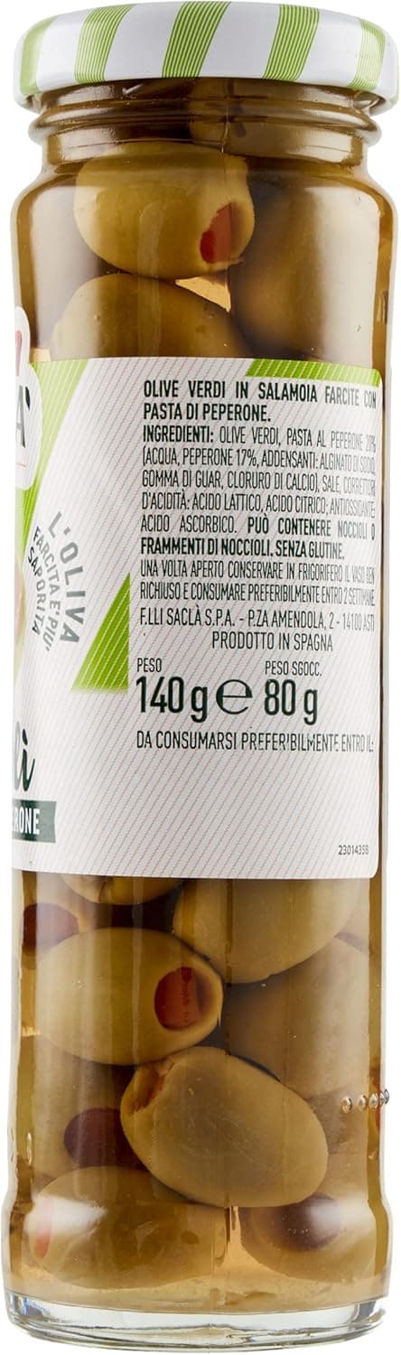 Thumbnail 5 de Saclà OlivOlì Olive farcite 140 g 🍽