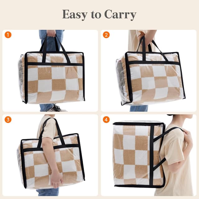 Thumbnail 5 de Lifewit 4-Pack Clear Storage Bags, 40L