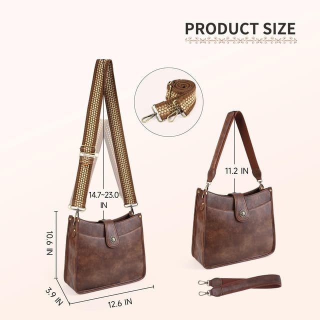 Detalle 2 de VIMUTI Umhängetasche schwarz, veganes Leder