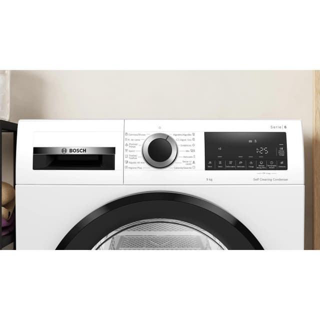 Detalle 2 de Bosch Serie 6 WQG245D0ES Secadora 9 kg