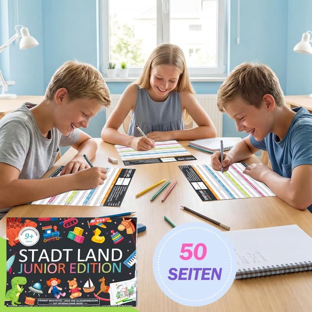 Thumbnail 6 de Stadt Land Junior Edition PATRICHOR – Activity-Kartenspiel für Stadt & Land als Junior-Partyspiel