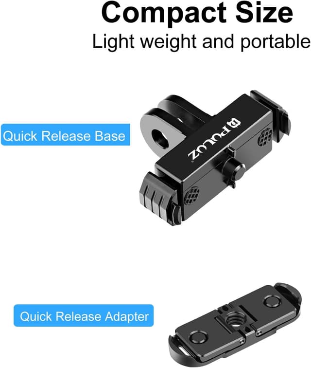 Detalle 2 de Quick-release Folding Tripod Mount Base Adapter Kit for GoPro HERO 12/11/10/9/8 Max