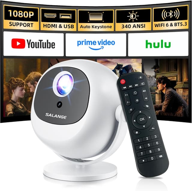 Detalle de Salange Bedroom Projector 1080P for home cinema