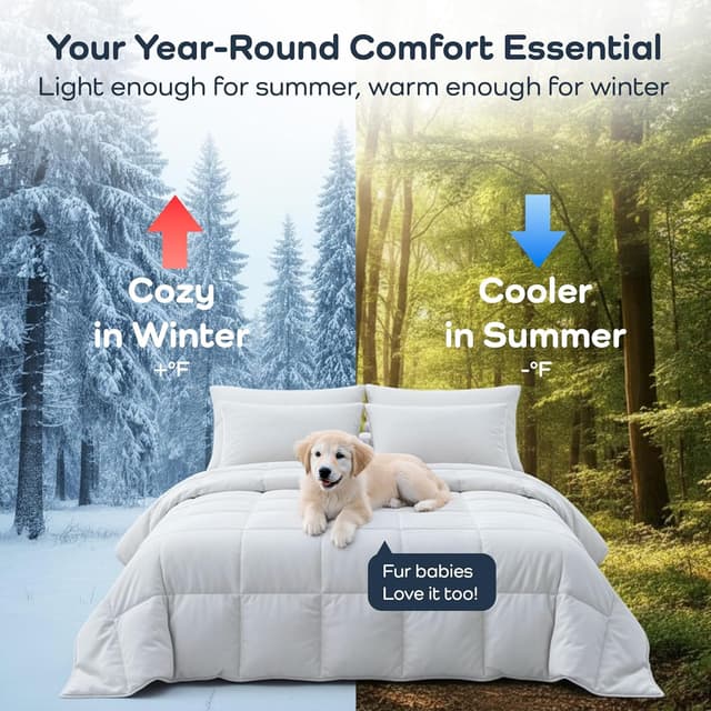 Thumbnail 4 de Olive + Crate Cooling Down Alternative Comforter 88x90
