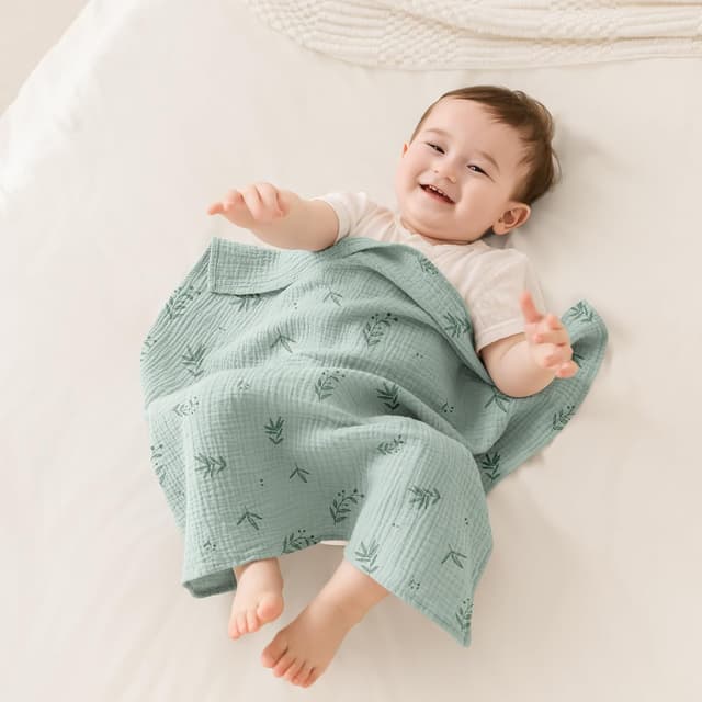 Thumbnail 3 de Susurration 8-Pack 100% Cotton Muslin Cloths (60 x 60 cm) for Newborn Burping & Swaddling