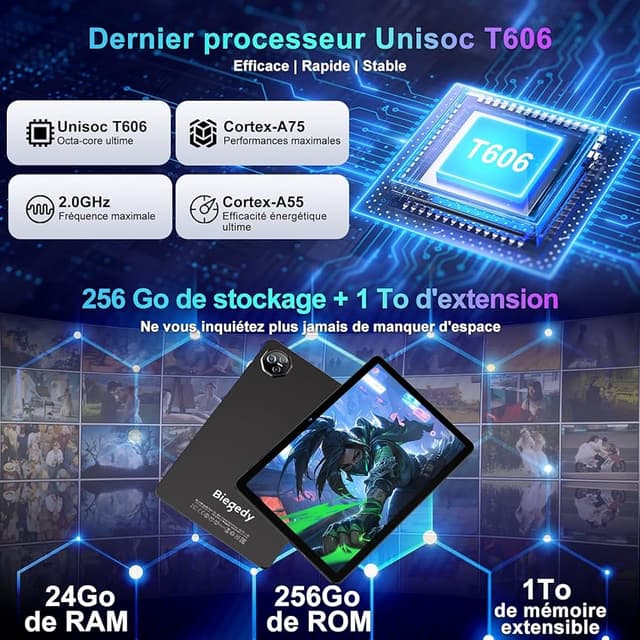 Thumbnail 3 de Biegedy 2026 Tablette 11 pouces Android 15 ⚙