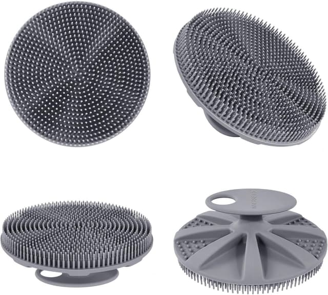 Thumbnail 6 de INNERNEED Körperschrubber aus weichem Silikon (Lebensmittelqualität) – Dusch- und Handreinigungsbürste im Set Schwarz+Grau