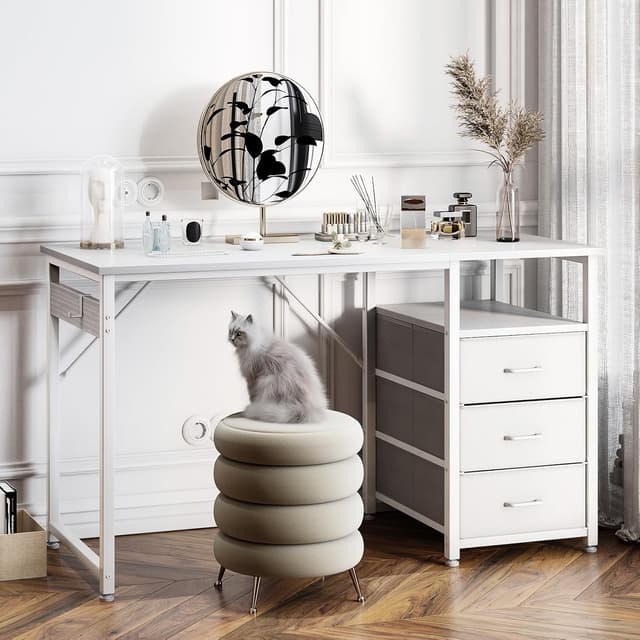 Thumbnail 5 de ODK Schreibtisch 120x48x75,5 cm mit 3 Schubladen