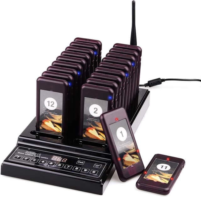 Detalle de Retekess T112 restaurant pager system 20 pagers
