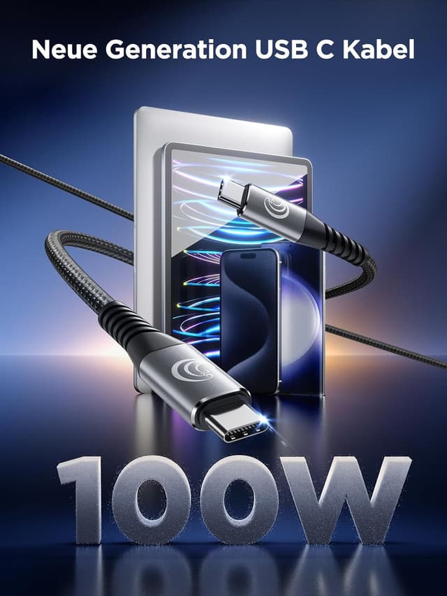 Detalle 2 de USB C Kabel 100W 🔌