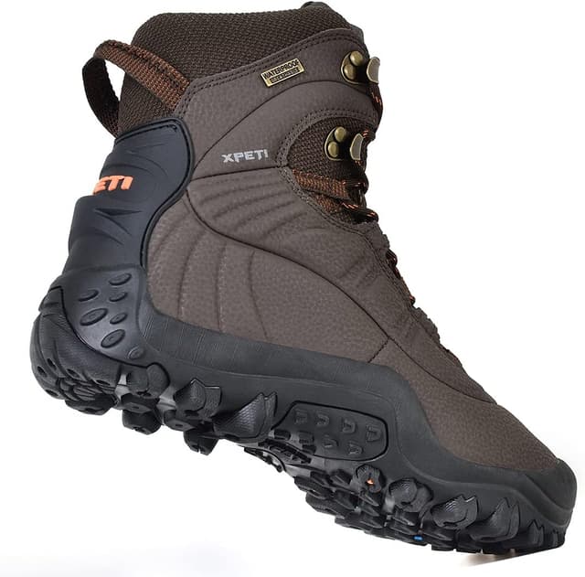 Detalle de XPETI Men’s Waterproof Hiking Boots – waterproof mesh & 7mm multi-directional lugs