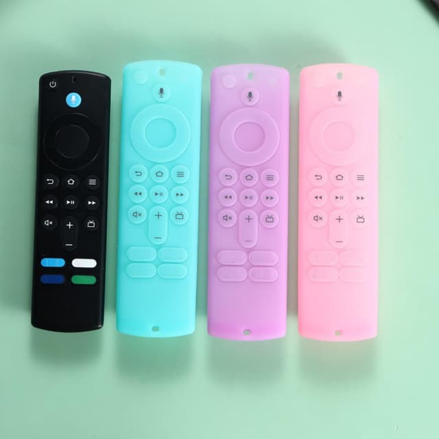 Detalle de Avtbeisty Silicone Case for Remote 3rd/4K/HD with Wrist Strap – Purple