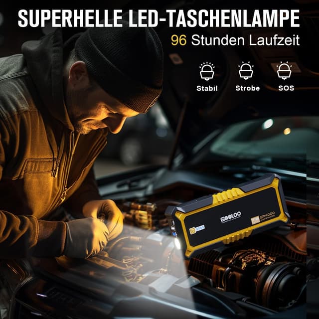 Thumbnail 5 de GOOLOO GP4000 Starthilfe 4000A Powerbank ⛽