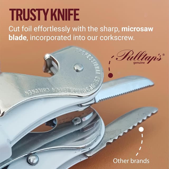 Thumbnail 6 de Pulltap's GENUINE Classic 500 Dorado 🥂 Sacacorchos profesional con doble palanca