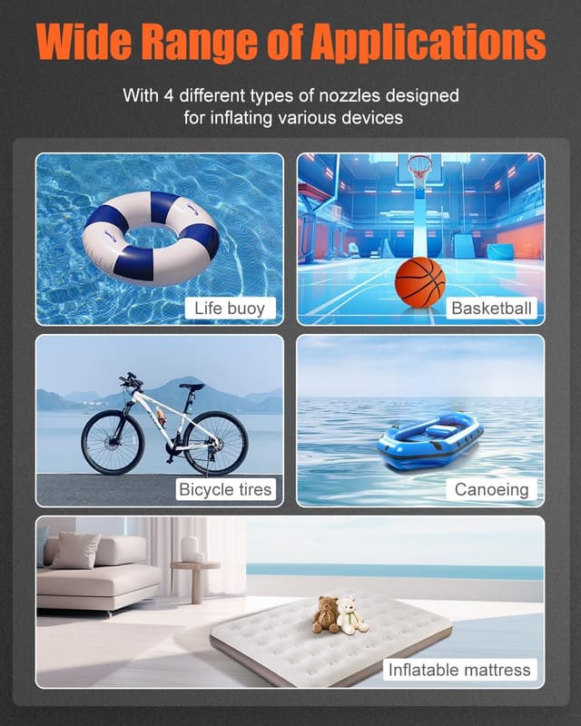 Thumbnail 6 de Eigotrav 6000A Jump Starter Power Pack with 150 PSI Air Compressor (12V, LCD, LED light, 10L petrol / 8.5L diesel)