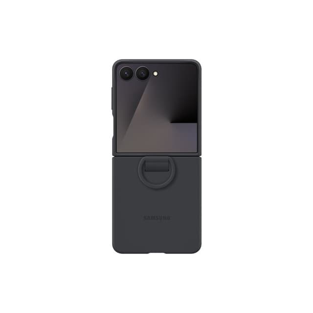 Detalle 2 de Samsung Funda Silicona con anillo negra para Z Flip7