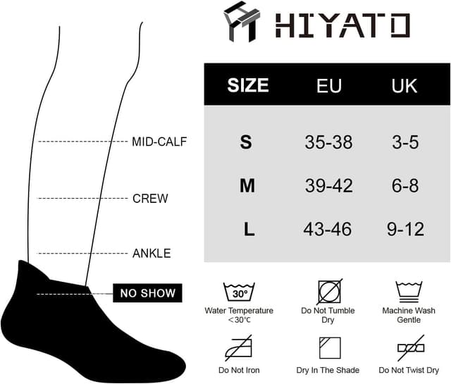 Thumbnail 6 de HIYATO Sneaker Socken 10 Paar atmungsaktiv