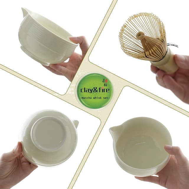 Thumbnail 3 de Clay&Fire Matcha Whisk Set 9-Piece Kit