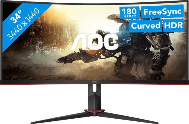 Detalle de AOC CU34G2XP/BK 34 Zoll 180 Hz