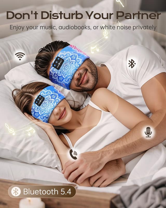 Detalle 2 de MUSICOZY Schlafkopfhörer Bluetooth 16 Stunden