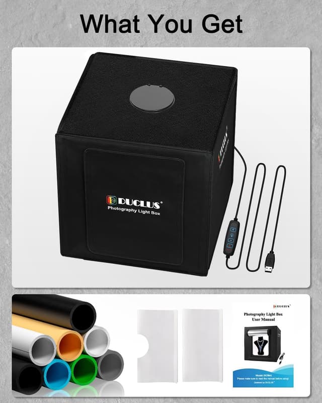 Thumbnail 6 de DUCLUS Fotobox 40×40 cm Fotostudio mit 160 LEDs