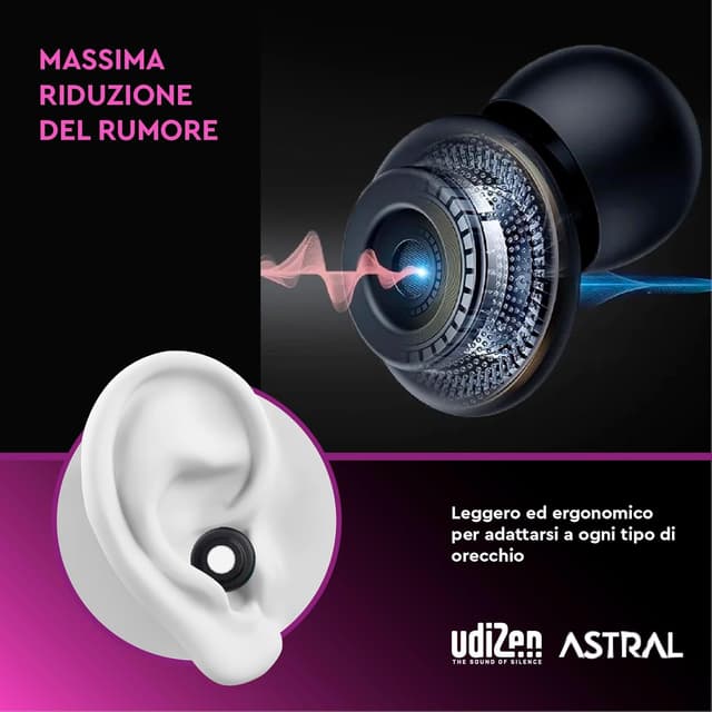 Thumbnail 4 de Udivita UdiZen Astral tappi 40 dB