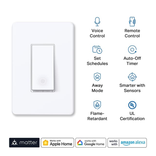Detalle 2 de TP-Link Tapo S505 Matter Smart Light Switch 2-pack