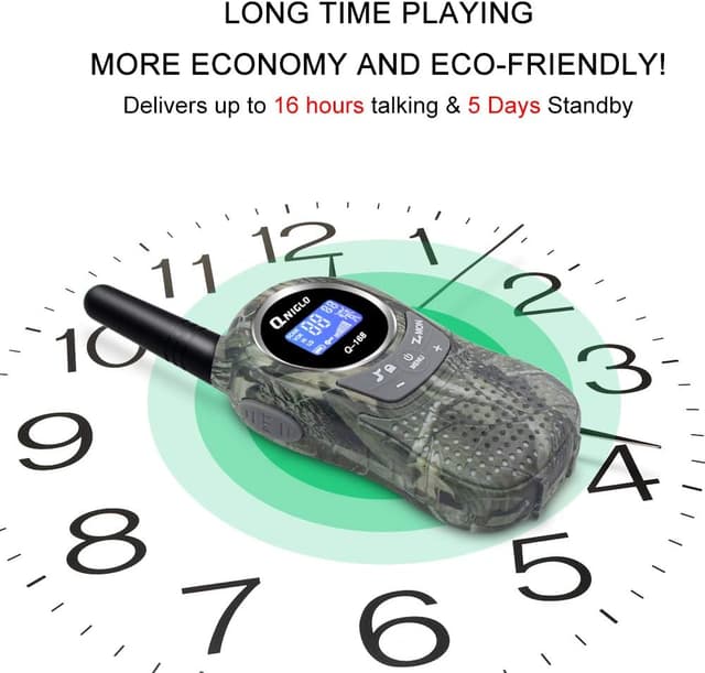 Detalle de QNIGLO Q168Plus talkie walkie VOX 5 km