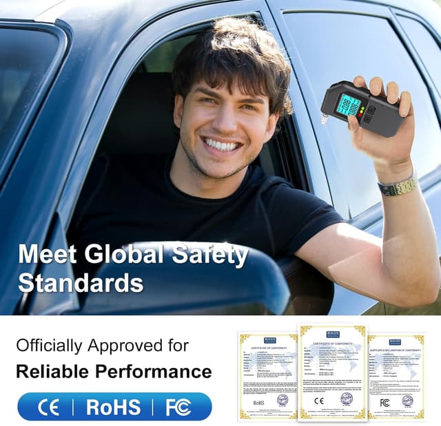 Thumbnail 4 de Professional Dual Sensor Breathalyser 20 mouthpieces