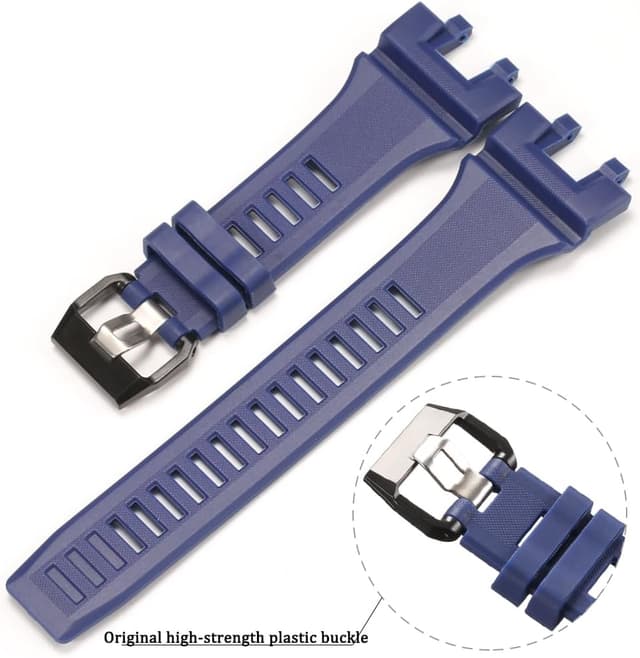 Detalle de Harz-Armband für Casio GBA900 (GBA-900) – wasserdichter Gummi-Ersatzriemen