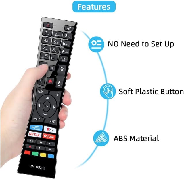 Thumbnail 4 de UNOCAR RM-C3338 universal remote for JVC TVs