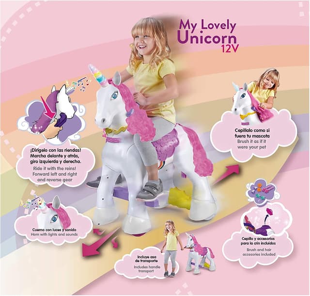 Thumbnail 8 de FEBER My Lovely Unicorn 12V, Mascota Electrónica, Blanco🦄